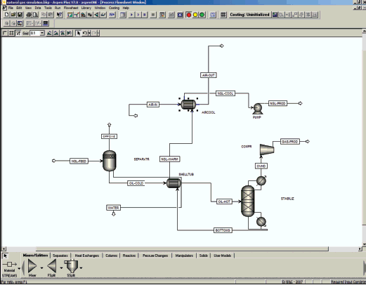 Aspen Air Cooled 管束排列界面
