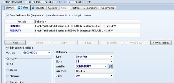 灵敏度分析界面