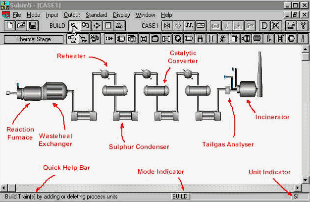 Aspen HYSYS 中SULSIM脱硫功能界面